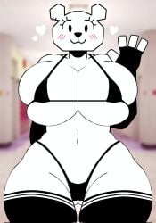 /// bear bear_girl big_ass big_breasts bikini blushing cartoon_network dead_source fat_mons fat_pussy female hourglass_figure looking_at_viewer paper pussy_line tagme tawog teri_(tawog) the_amazing_world_of_gumball thighhighs videogamedunky white_body