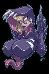 1girls big_breasts breasts breasts_bigger_than_head busty curvy curvy_figure digital_media_(artwork) female female_focus gwen_stacy gwenom huge_breasts human large_breasts lefthand-black legs light-skinned_female light_skin marvel marvel_comics she-venom slim_waist spider-gwen spider-man_(series) superhero superhero_costume superheroine symbiote