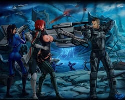 asari ashley_williams commander_shepard femshep husk_(mass_effect) james_vega liara_t'soni mass_effect mass_effect_3 vempire