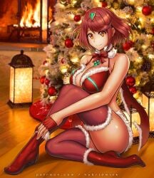 breasts female female_only hybridmink nintendo pyra short_hair solo xenoblade_(series) xenoblade_chronicles_2