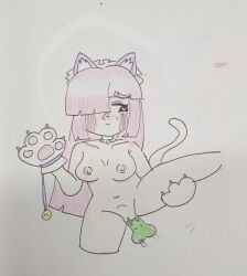 1boy 1girls boobs brawl_stars breasts colette_(brawl_stars) cum cum_in_pussy cum_inside female maid male penetration penis penis_in_pussy pink_hair pinku_pawlette pussy sex spike_(brawl_stars) supercell