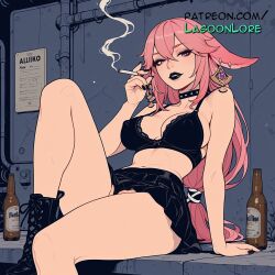 yae miko from coca-cola by lagoonlore