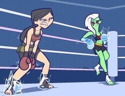 alien alien_girl alien_humanoid boxing boxing_gloves boxing_match boxing_ring disney disney_channel disney_xd female female_focus female_only fresh_tv heather_(tdi) human ice ice_power lord_dominator netto-painter total_drama_(series) total_drama_island wander_over_yonder