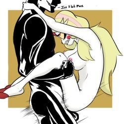 aptom7747 charlie_morningstar_(hazbin_hotel) demon duo female hazbin_hotel hi_res humanoid male male/female