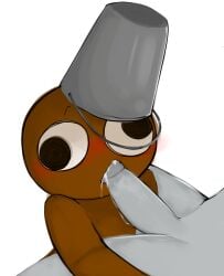 2boys blowjob brown_(sprunki) brown_body brud_(sprunki) bucket carden3214 clukr_(sprunki) duo fellatio gay grey_body incredibox_mod penis reupload silver_(sprunki) sprunki sucking sucking_penis sucking_tip tagme yaoi