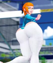 1girls 2024 3d_(artwork) after_expansion animated ass_cleavage ass_focus ass_jiggle ben_10 big_ass bottom_heavy breast_jiggle cartoon_network fat_ass female gigantic_ass ginger ginger_hair green_eyes green_eyes_female gwen_tennyson honey_select huge_ass jiggle_physics jiggling_ass looking_at_own_ass looking_at_own_butt looking_back looking_back_at_self mp4 no_sound panties_peek prevence short_hair short_hair_female solo solo_female tagme thick_thighs video walking wide_hips