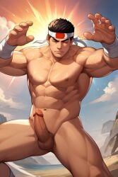 ai_generated bara big_penis gay goro_daimon king_of_fighters male male_only muscular muscular_male penis ryderonfire snk solo video_games yaoi