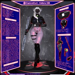 ass big_ass big_breasts blue_skin body_modification bodysuit breasts capturecunt_(ibex) corruption drone dronification female ibex-cg ibex_(company) kellana_starsong mind_break mind_control transformation
