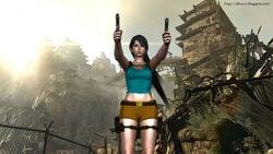 3d alicecry cosplay dead_or_alive female female_only human lara_croft_(cosplay) momiji_(ninja_gaiden) ninja_gaiden solo tecmo tomb_raider