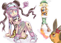 angry bianca_(pokemon) female human pokemon rosa_(pokemon) tagme tenteco_(covamin) tepig