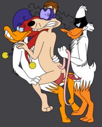 darkwing_duck disney furry gay ladyariaa male male_only megavolt multiple_males negaduck penis quackerjack sex yaoi