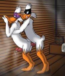 anthro darkwing_duck darkwing_duck_(character) disney furry gay ladyariaa male male_only multiple_males negaduck penis sex tagme yaoi