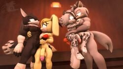 3d_(artwork) ace_(mrfrenchyjackal) adam_(juicyducksfm) anthro balls bandage bandaged_arm bandaged_leg big_balls big_penis black_body black_fur canid canine canis digital_media_(artwork) erection eye_contact face_to_face fan_character felid fur genitals grey_body grey_fur group hair hand_on_chest hand_on_leg hand_on_thigh handjob hi_res holding_another hug jackal juicyducksfm lagomorph larger_male leporid long_hair looking_at_another male male/male mammal masturbation mito_the_snow_leopard muscular muscular_anthro muscular_male nude pantherine penile penis rabbit sauna sega sex sitting_on_penis size_difference smaller_male smile snow_leopard sonic_(series) sonic_the_hedgehog_(series) source_filmmaker_(artwork) standing vivi_(not-so-violet) white_body white_fur wolf yellow_body yellow_fur