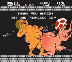 2boys anal anal_sex ass big_ass big_ass_(male) big_butt bottom_heavy fat_ass fuckboy gay gay_sex huge_ass huge_butt lewdbeef mario mario_(series) nintendo super_mario_bros._(nes) toad_(mario) toony