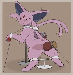 absurd_res eeveelution espeon female feral game_freak generation_2_pokemon genitals hi_res maoegou nintendo penetration pokemon pokemon_(species) pussy sex_toy sex_toy_in_pussy sex_toy_insertion solo vaginal_penetration