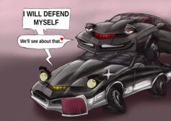 car female k.i.t.t. karr kitt knight_rider knightrider living_machine machine male metal red_eyes robot tagme tire tires yellow_eyes