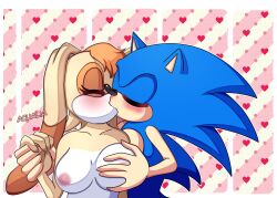 acualia anthro big_breasts blue_body blue_fur blush breast_grab breast_play breasts closed_eyes duo female fur hair hand_on_breast hi_res huge_breasts kissing lagomorph large_breasts leporid male male/female mammal mature_anthro mature_female nipples nude rabbit sega sonic_(series) sonic_the_hedgehog sonic_the_hedgehog_(series) vanilla_the_rabbit white_body white_fur