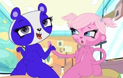 1boy 2girls anal ass blue_eyes discovery_kids female group hasbro human interspecies littlest_pet_shop male male/female minka_mark monkey monkey_girl multiple_females multiple_males nowhereman panda penis penny_ling pink_hair tagme tongue_out zoophilia