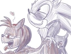 amy_rose amy_rose_the_werehog anthro female fur hedgehog kuto male mammal sex sonic_(series) sonic_the_hedgehog sonic_the_werehog sonic_unleashed straight werehog