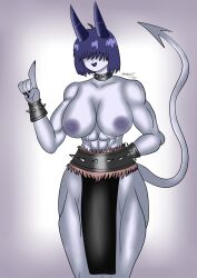 demon demon_girl futa_only futanari horn muscle_girl succubus_futanari