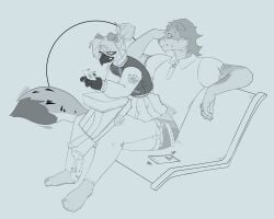 absurd_res ambiguous_penetration anthro avian bodily_fluids bouncing daughter_(lore) duo elicazzz father_(lore) father_and_child_(lore) father_and_daughter_(lore) felid feline female gryphon hi_res incest_(lore) larger_male looking_pleasured male male/female mammal monroe_henrikh mythological_avian mythological_creature mythology nervous nervous_sweat pallas's_cat panties_on_foot parent_(lore) parent_and_child_(lore) parent_and_daughter_(lore) penetration public public_sex sex shaking size_difference smaller_female sonya_henrikh stealth_sex sweat