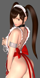 3d ass breasts brown_eyes brown_hair collar female female_only fighting_vipers honey_(fighting_vipers) sega tagme