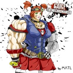 abs biceps borderlands breasts extreme_muscles female gaige_(borderlands) hyper_muscles matl muscles muscular muscular_arms muscular_female muscular_legs muscular_thighs pecs