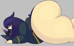 big_ass bubble_butt desire_(dewwydartz) dewwy(dewwydartz) dewwydarts dewwydartz hisuian_typhlosion huge_ass lucario pokemon pokemon_(species) thick_thighs typhlosion wide_hips