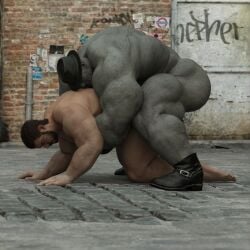 abs anal anal_sex ass balls bara big_ass big_balls big_dom_small_sub big_muscles big_nipples big_pecs big_penis brown_hair capcom chris_redfield daddy dilf doggy_style dominant dominant_humanoid dominant_male erection gay grey_skin hair hat holding_partner human human_on_humanoid humanoid humanoid_dominating_human humanoid_penetrating_human humansub interspecies larger_humanoid larger_male male male/male male_only monster monstrous_humanoid mr_x muscular muscular_human muscular_humanoid muscular_male nsfwmaker nude pecs penis penis_in_ass resident_evil resident_evil_2 resident_evil_2_remake resident_evil_8:_village sex size_difference smaller_human smaller_male smaller_penetrated submissive submissive_human submissive_male tyrant yaoi