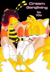 charmy_bee cream_the_rabbit fur furry_tail kio multiple_tails sonic_(series) sonic_the_hedgehog_(series) tail tails