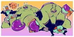 alien alien_girl alien_humanoid belly_bulge bileshroom doggy_style eel_(masochistfox) face_down_ass_up fanart fat_man gradient_background huge_cock invader_zim oc_x_canon ocxcanon penis_emerging_from_pussy prone_bone purple_background ripped_clothing sizz-lorr sketch_page small_breasts tentacle_penis vaginal_penetration white_background yellow_background