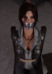 3d bondage gagged iorel-renders lara_croft lara_croft_(survivor) tomb_raider tomb_raider_(survivor)