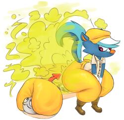 2boys 2d animal_crossing anonymous_male ass big_ass big_butt clothing facesitting fart fart_cloud fart_fetish farting farting_on_another farting_on_face fully_clothed furry furry_male hat headwear humanoid iamapoliceman kicks_(animal_crossing) male male/male male_fart mephitid nintendo no_genitals no_mouth no_sex nonhuman overalls sitting sitting_on_person size_difference skunk skunk_fart tagme yellow_fart yellow_fart_cloud