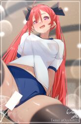 breasts censor_bar censored date_a_live itsuka_kotori light-skinned_female squirting thighs vagina