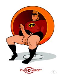 animated disney father_and_daughter incest male/female mr._incredible penis pixar robert_parr smooth_skin superhero tagme testicles the_incredibles violet_parr