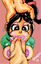 1boy 1boy1girl 1girls 2013 breasts disney fellatio female nipples oral penis ralph_(wreck-it_ralph) spurm tagme vanellope_von_schweetz wreck-it_ralph