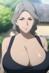 ai_generated big_breasts cleavage gilf grandmother huge_breasts mature_female ultrahentaisai