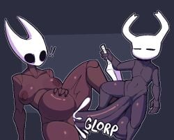 1boy 1boys 1girls cum cum_in_pussy cum_inside cumflation female hollow_knight hornet_(hollow_knight) huge_balls huge_cock hyper hyper_penis incest inflation inkplasm protagonist_(hollow_knight) small_but_hung small_dom_big_sub smaller_male welwraith