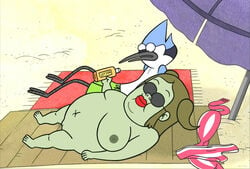 artist_request female mole mordecai regular_show screencap screenshot screenshot_edit starla_(regular_show) starla_gutsmandottir tagme