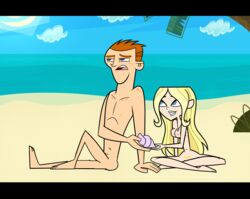 1girls blonde_hair breasts color dawn_(tdi) female hair human human_only humanoid male scott_(tdi) teeth total_drama:_revenge_of_the_island total_drama_island