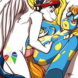 anthro equine female friendship_is_magic furry holtzmann male my_little_pony pegasus spitfire_(mlp) tagme