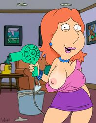 badbrains big_breasts breasts family_guy female female_only human lois_griffin mini_skirt solo