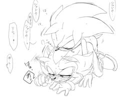 hedgehog male male_only monochrome multiple_males nude root8beat sex shadow_the_hedgehog sketch sonic_(series) sonic_the_hedgehog tagme yaoi