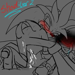 after_sex blush color cum erection fur hedgehog male male_only multiple_males nude partially_colored penis redfirestar shadow_the_hedgehog silver_the_hedgehog sonic_(series) tagme