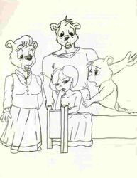 asuraludu baby_bear goldilocks goldilocks_and_the_three_bears mama_bear papa_bear