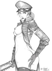 1girls astra_militarum commissar commissar_raivel female_commissar female_only gray_skull imperial_guard warhammer_(franchise) warhammer_40k