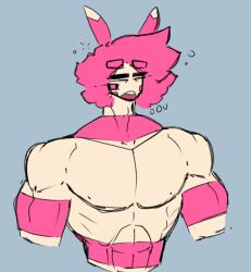 abs anthro finn_(shewiff) furret furry muscular_male pokémon_(species) pokemon