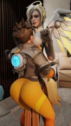 2girls 3d activision angela_ziegler ass big_ass big_breasts blizzard_entertainment breasts busty chest curvaceous curvy curvy_figure digital_media_(artwork) female female_focus hips hourglass_figure huge_breasts human large_breasts legalshotax3 legs lena_oxton light-skinned_female light_skin mercy nishikt overwatch overwatch_2 slim_waist thick thick_hips thick_legs thick_thighs thighs tracer voluptuous voluptuous_female waist wide_hips