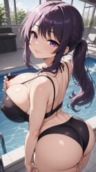 1girls ai ai_generated ai_generated_background amira_zunes anime anime_girl anime_style ass big_ass big_booty big_breasts big_breasts big_breasts big_butt big_titties bikini bikini_bottom bikini_top bikini_top_removed bra_pull bra_pulled_up breasts civitai dripping_pussy female flashing flashing_bra flashing_breasts flashing_nipple from_behind from_behind_position hentai original_character ponytail pool purple_eyes purple_hair pussy seductive seductive_eyes seductive_look seductive_smile tagme talkie-ai thick_thighs thighs thinfal titties vagina wet_pussy
