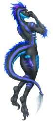 absurd_res anifansy anthro dakimakura_design dragon hi_res male mythological_creature mythological_scalie mythology nsfw penis_tuck scalie solo